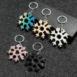 Snowflake Multi Pocket Tool Keychain